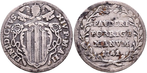 Benedict XIV 1741 Grosso